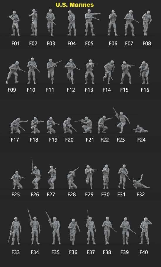 US Marines STL 3D PRINTING
